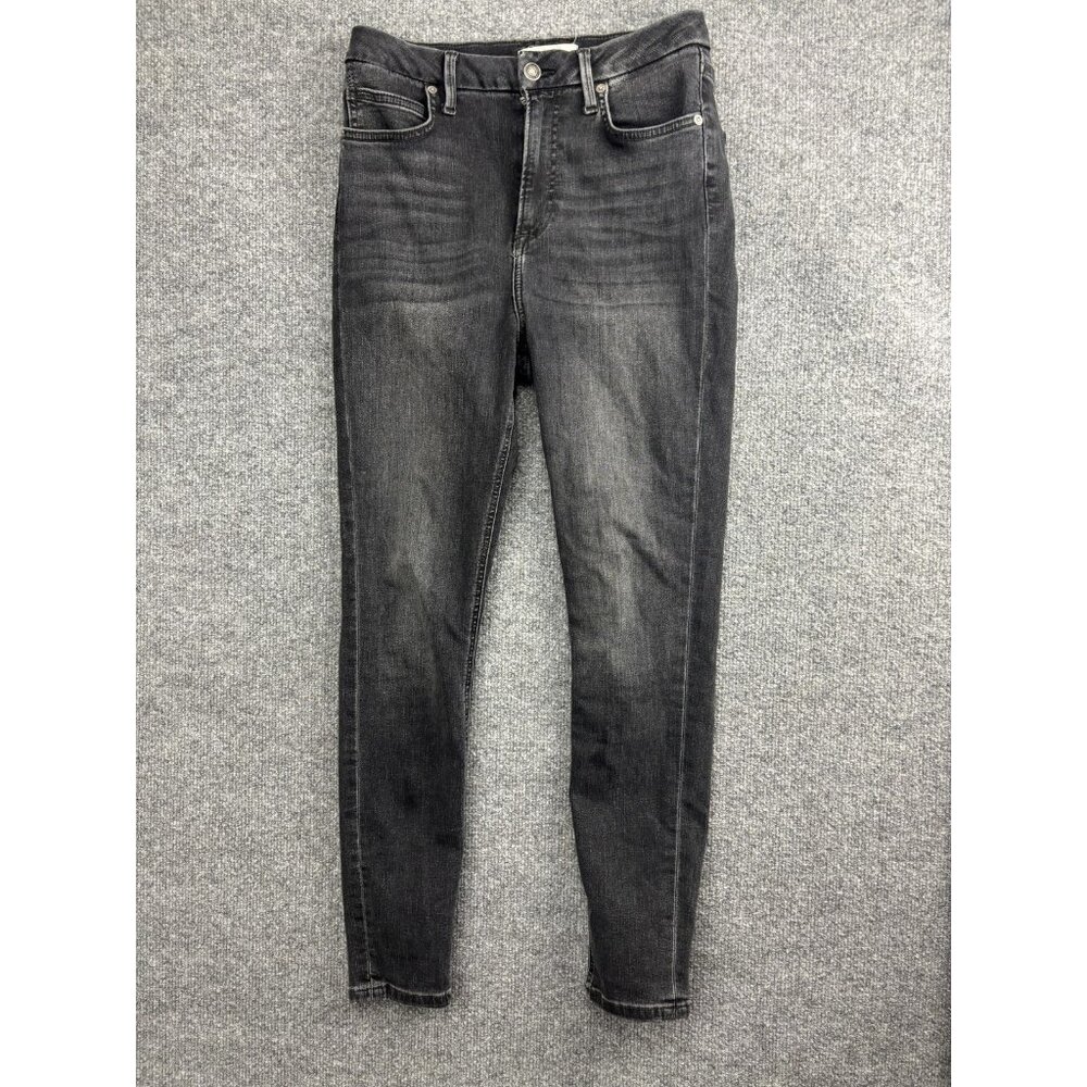 We The Free Jeans Womens 28 Black Mid Rise Skinny Stretch‎ Denim